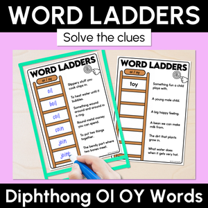 Word Ladders - Find the Clue - Diphthong OI OY Words