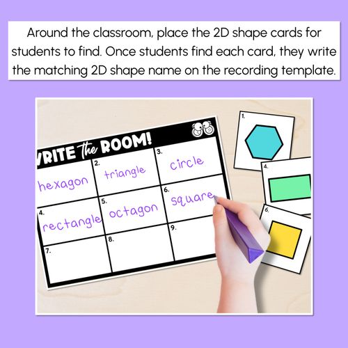 Resource preview 2 for WRITE THE ROOM - 2D Shapes