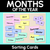 4 for Months of the Year - Grade 1 & 2 Unit of Work