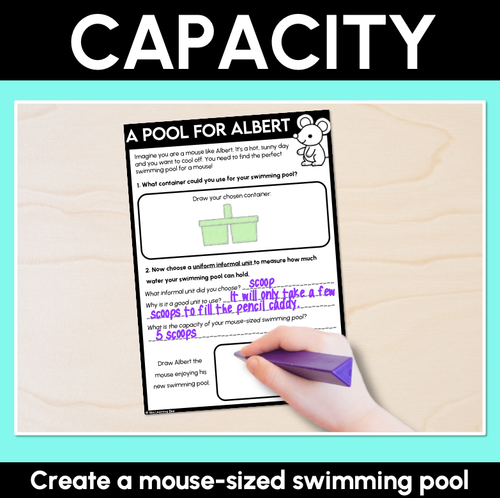 Resource preview 5 for Compare Capacity by filling & packing - Grade 1 & 2 Unit of Work
