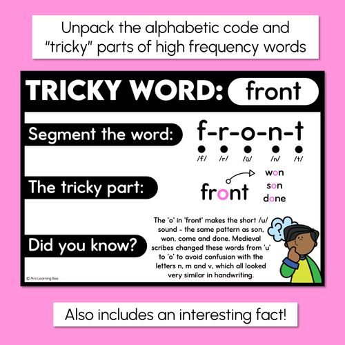Resource preview 2 for High Frequency Heart Word Posters SET 6- WORDS WITH TRICKY SPELLINGS
