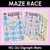 1 for Consonant Digraph NG QU Words Maze Race - NG QU Words Mats