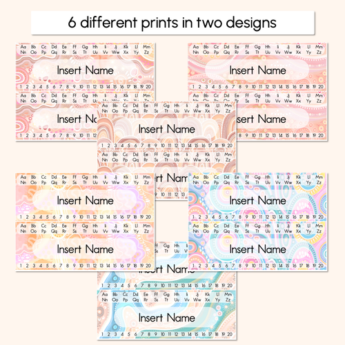 Resource preview 2 for Student Desk Plates - The JAGUN Collection