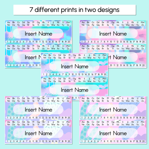 Resource preview 2 for Student Desk Plates - The Wonderland Collection