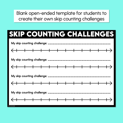 Resource preview 3 for Skip Counting Challenge Worksheet - Skip Counting by 10 or 100 - Forward & Backward Number Patterns