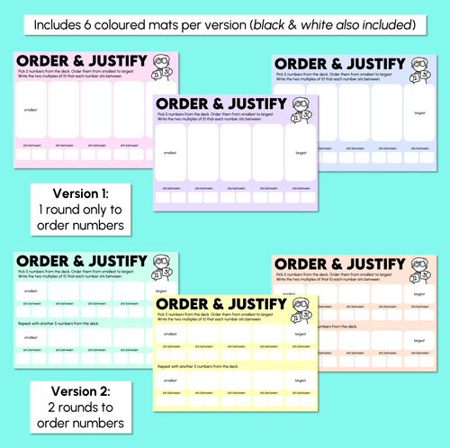 Resource preview 3 for Ordering Numbers Activity - Numbers Between Multiples of 10