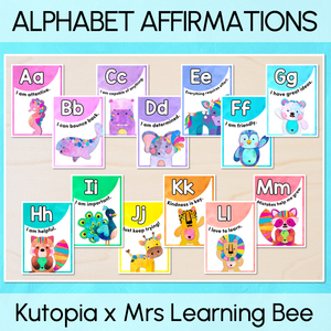 Alphabet Affirmation Posters - The Kutopia Collection