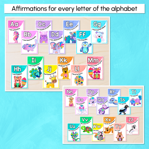 Resource preview 2 for Alphabet Affirmation Posters - The Kutopia Collection