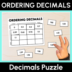 Ordering Decimals Puzzle