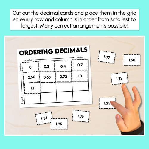 Resource preview 2 for Ordering Decimals Puzzle