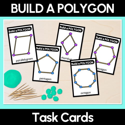 Resource preview 1 for Build a Polygon - Task Cards