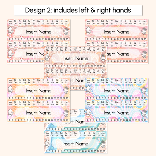 Resource preview 3 for Student Desk Plates - The JAGUN Collection