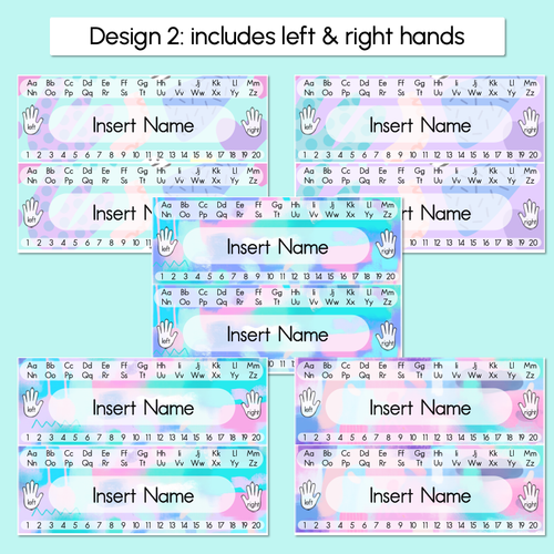 Resource preview 3 for Student Desk Plates - The Wonderland Collection