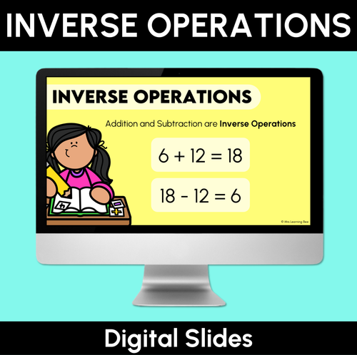 Resource preview 1 for Inverse Operations - Digital Slides
