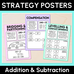 Addition & Subtraction Strategy Posters