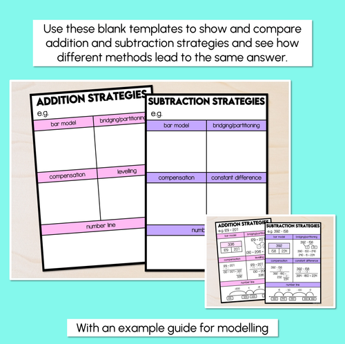Resource preview 2 for Addition & Subtraction Strategy Anchor Charts