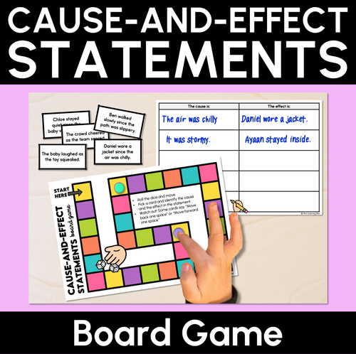 Resource preview 4 for Cause-and-effect Statements Bundle