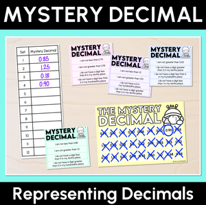 Mystery Decimal - Representing Decimals Activity