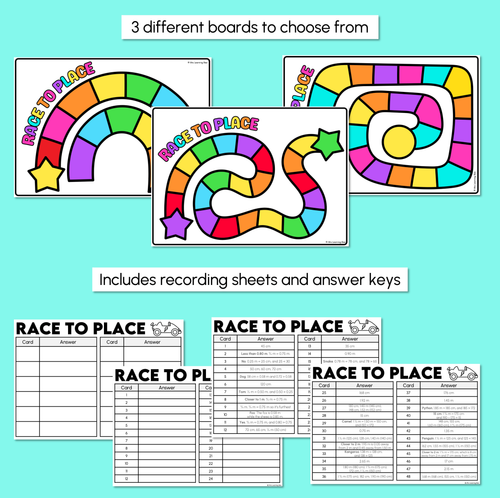 Resource preview 3 for Race to Place Decimal Board Game