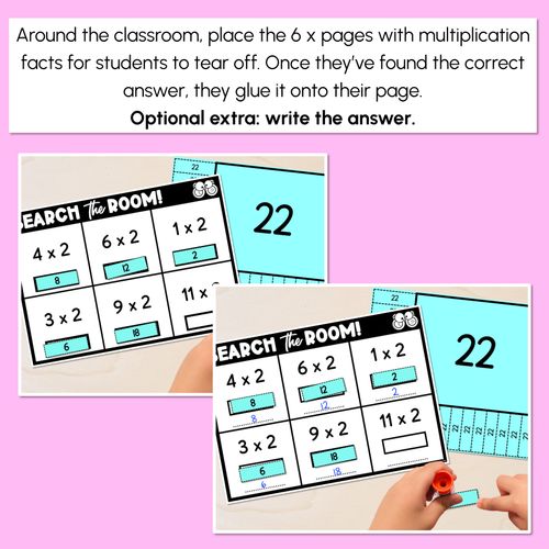 Resource preview 4 for READ THE ROOM - Multiplication Facts