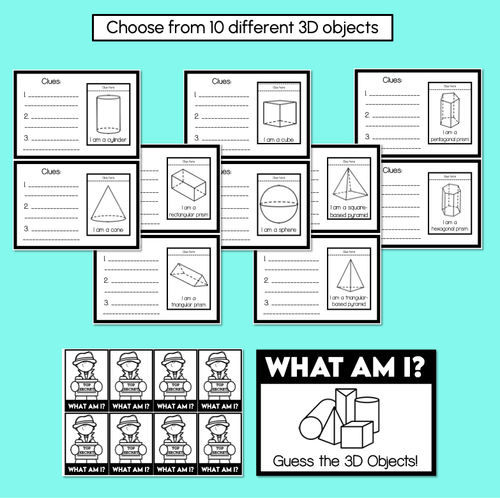 Resource preview 3 for Guess the 3D Object Minibook