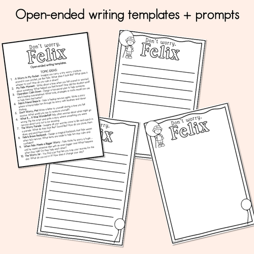 Resource preview 3 for Don't Worry Felix Printable Pack - Book Week 2025