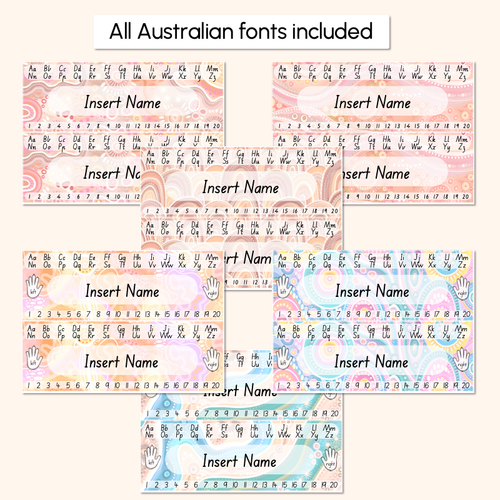 Resource preview 4 for Student Desk Plates - The JAGUN Collection