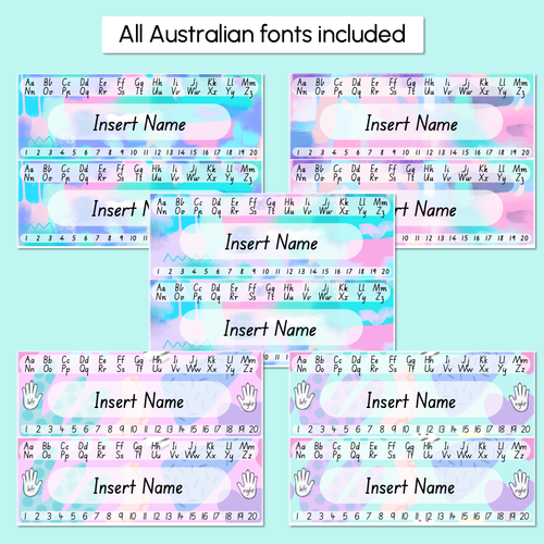 Resource preview 4 for Student Desk Plates - The Wonderland Collection