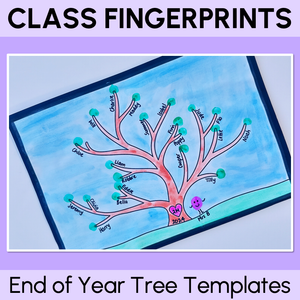 Class Fingerprint Trees - End of Year Activity - Class Memories