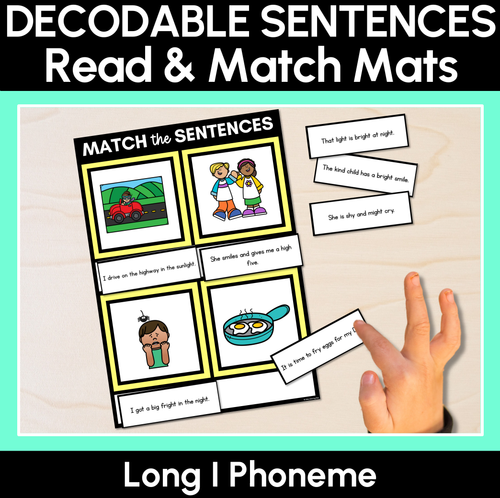 Resource preview 4 for Long Vowel Decodable Sentence Activities COMPLETE BUNDLE