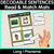 4 for Long Vowel Decodable Sentence Activities COMPLETE BUNDLE