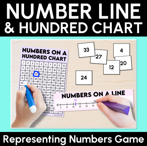 Resource preview 1 for Number Line and Hundred Chart - Representing Numbers Partner Game