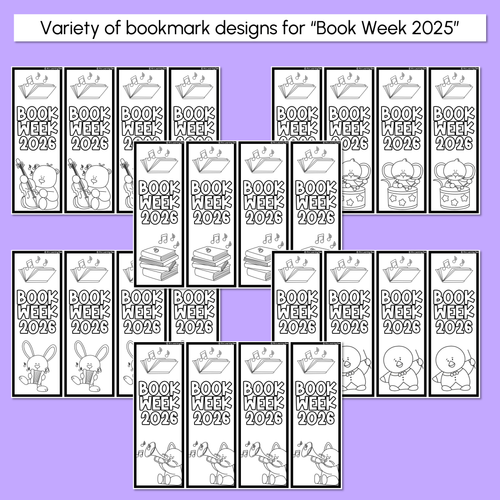 Resource preview 2 for BOOK WEEK 2026 Bookmarks - Symphony of Stories
