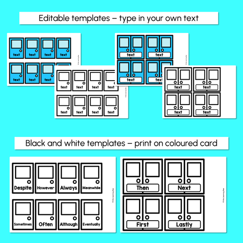 Resource preview 4 for Sentence Openers Editable Door Display- VCOP aligned Vocabulary Display