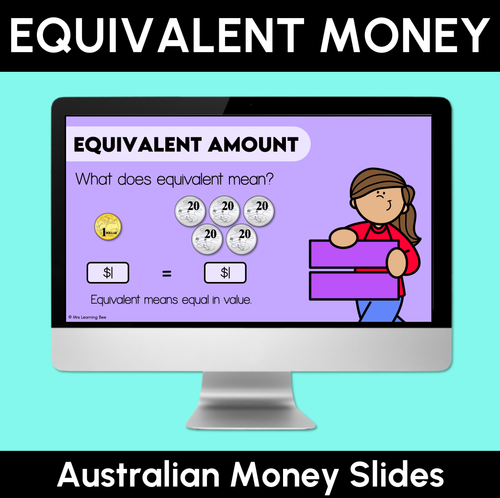 Resource preview 1 for Equivalent Money - Australian Money - Digital Slides