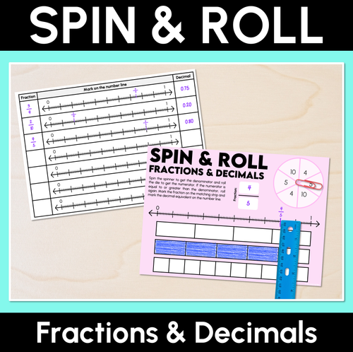 Resource preview 6 for Fraction and Decimal Connections - Grade 3 & 4 Unit of Work