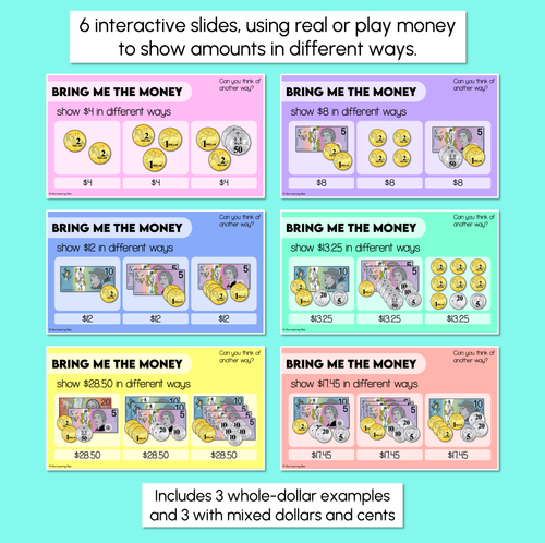 Resource preview 3 for Equivalent Money - Australian Money - Digital Slides