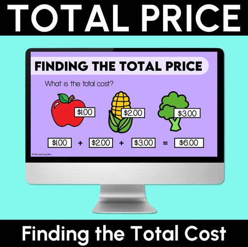 Resource preview 1 for Finding the Total Cost - Digital Slides
