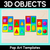 4 for Review of 3D Objects - Grade 1 & 2 Unit of Work