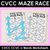 1 for CVCC Words Maze Race - CVCC CCVC U Words Worksheets