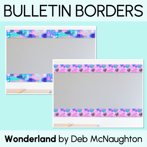 Resource preview 1 for Bulletin Borders - The Wonderland Collection