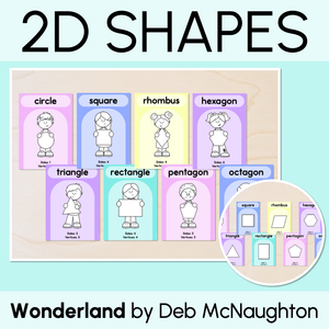 2D Shape Posters - The Wonderland Collection