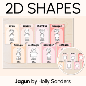 2D Shape Posters - The Jagun Collection