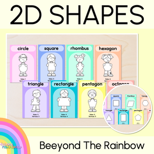 2D Shape Posters - The Kasey Rainbow Collection