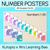 1 for Number Posters 1-30 - Watercolour Rainbow - The Kutopia Collection