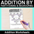 1 for Addition by Partitioning & Regrouping Worksheets