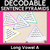 1 for LONG VOWEL A WORDS - Decodable Sentences Pyramids - Phonics Fluency