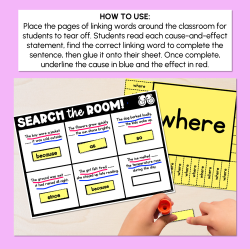 Resource preview 2 for Read the Room - Cause-and-effect Statements
