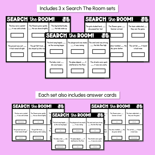 Resource preview 3 for Read the Room - Cause-and-effect Statements