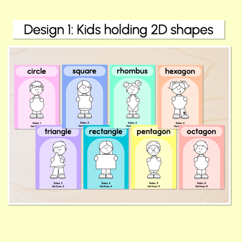 Resource preview 2 for 2D Shape Posters - The Kasey Rainbow Collection